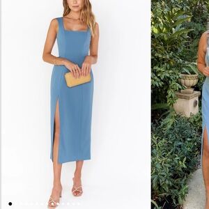 Show Me Your Mumu Blue Midi Dress - S